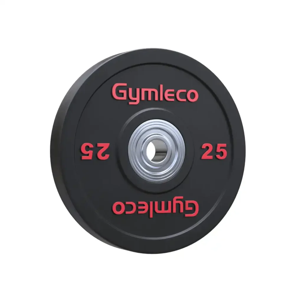 Gummivikter i svart i 25 kg från Gymleco