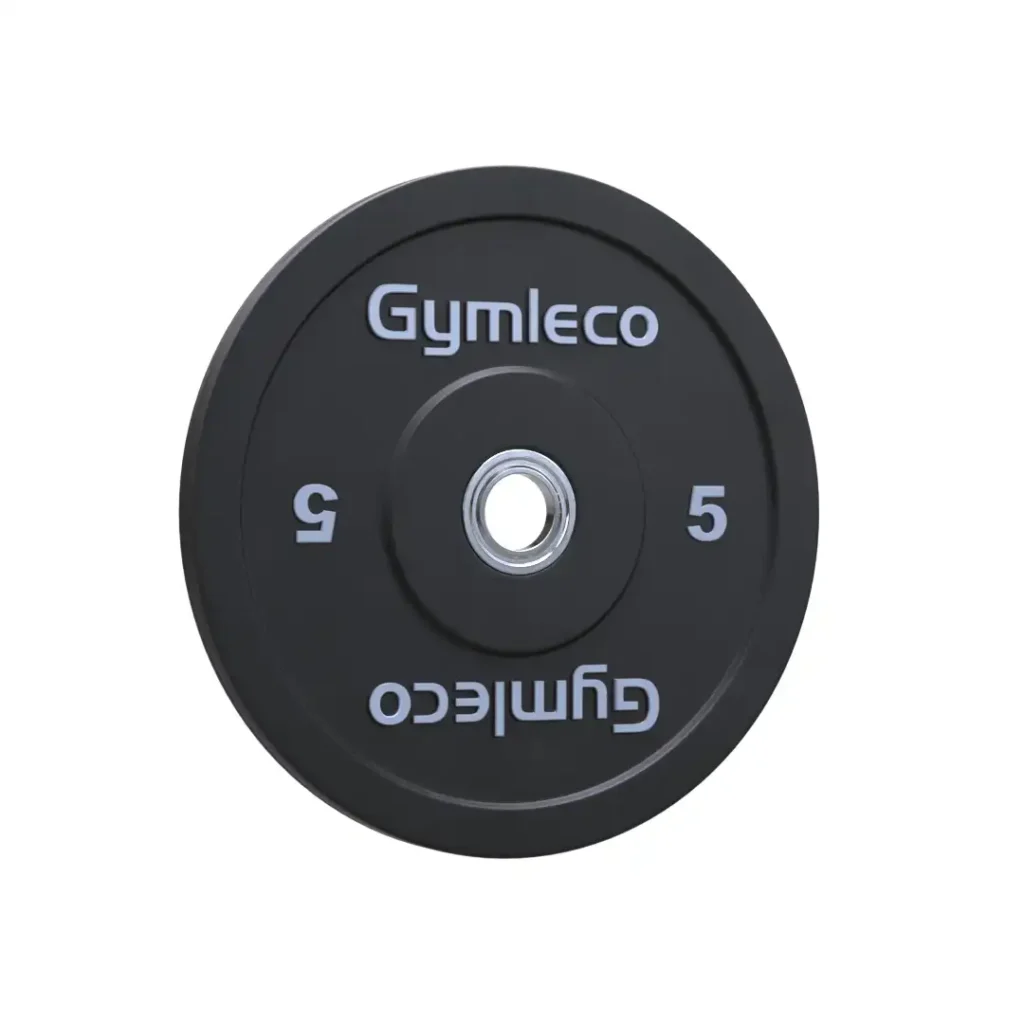 Gummivikter i svart i 5 kg från Gymleco