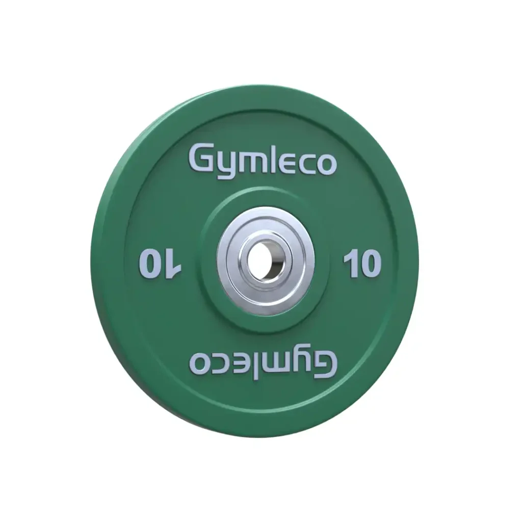 824C Gymleco träningsvikter i gummi, färgade, 10kg