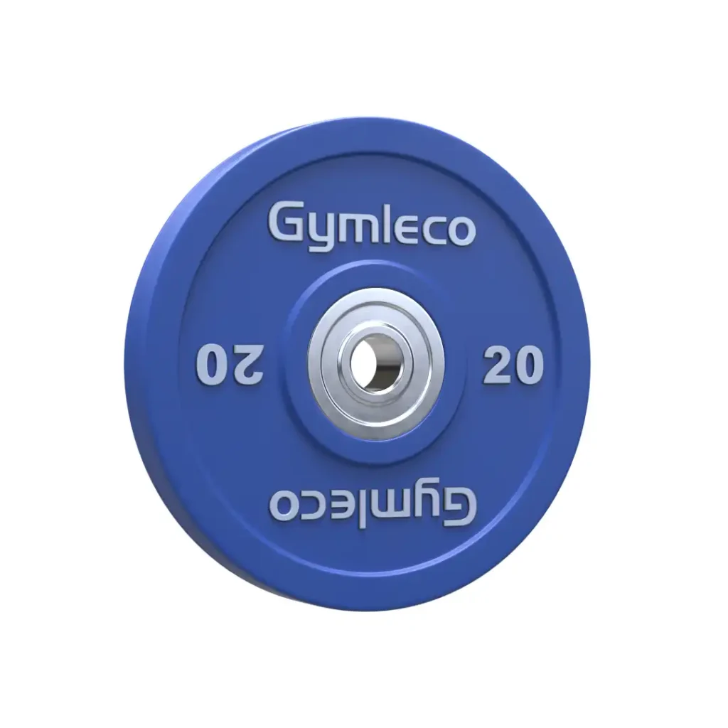 824C Gymleco träningsvikter i gummi, färgade, 15kg